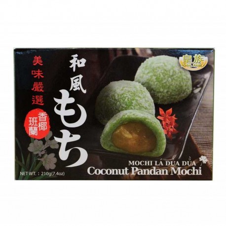 Mochi aux Noix de Coco Pandan (Boite de 6 pièces)